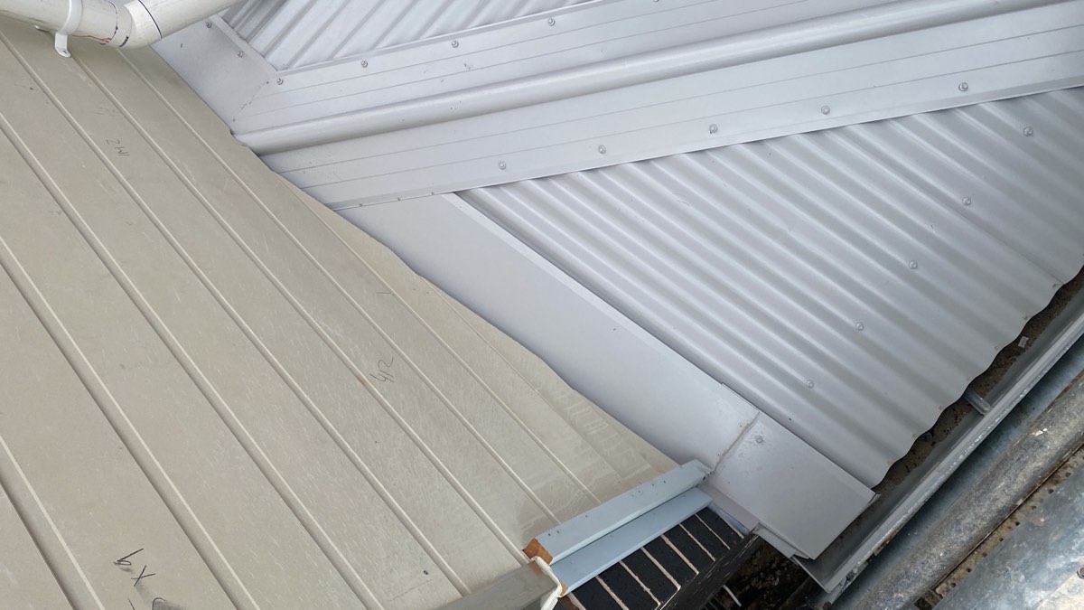 Apron flashing fastener spacing, recorded during a fixing stage inspection in Marsden Park