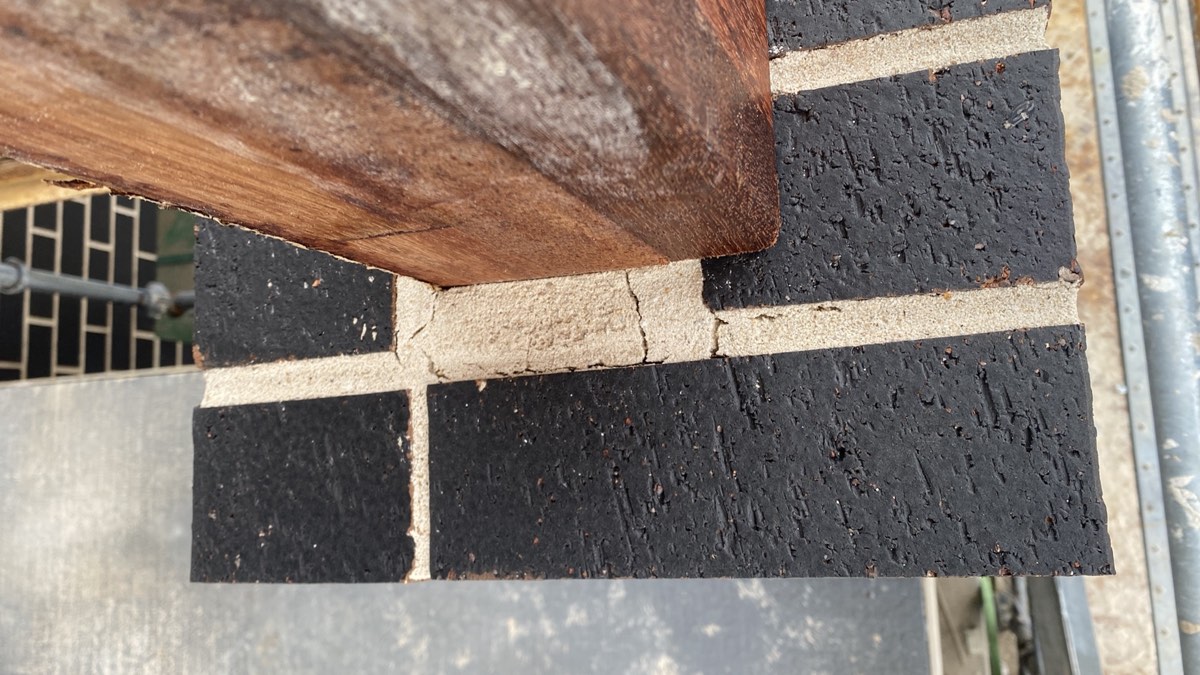 Mortar blown out or damaged, recorded during a fixing stage inspection in Marsden Park