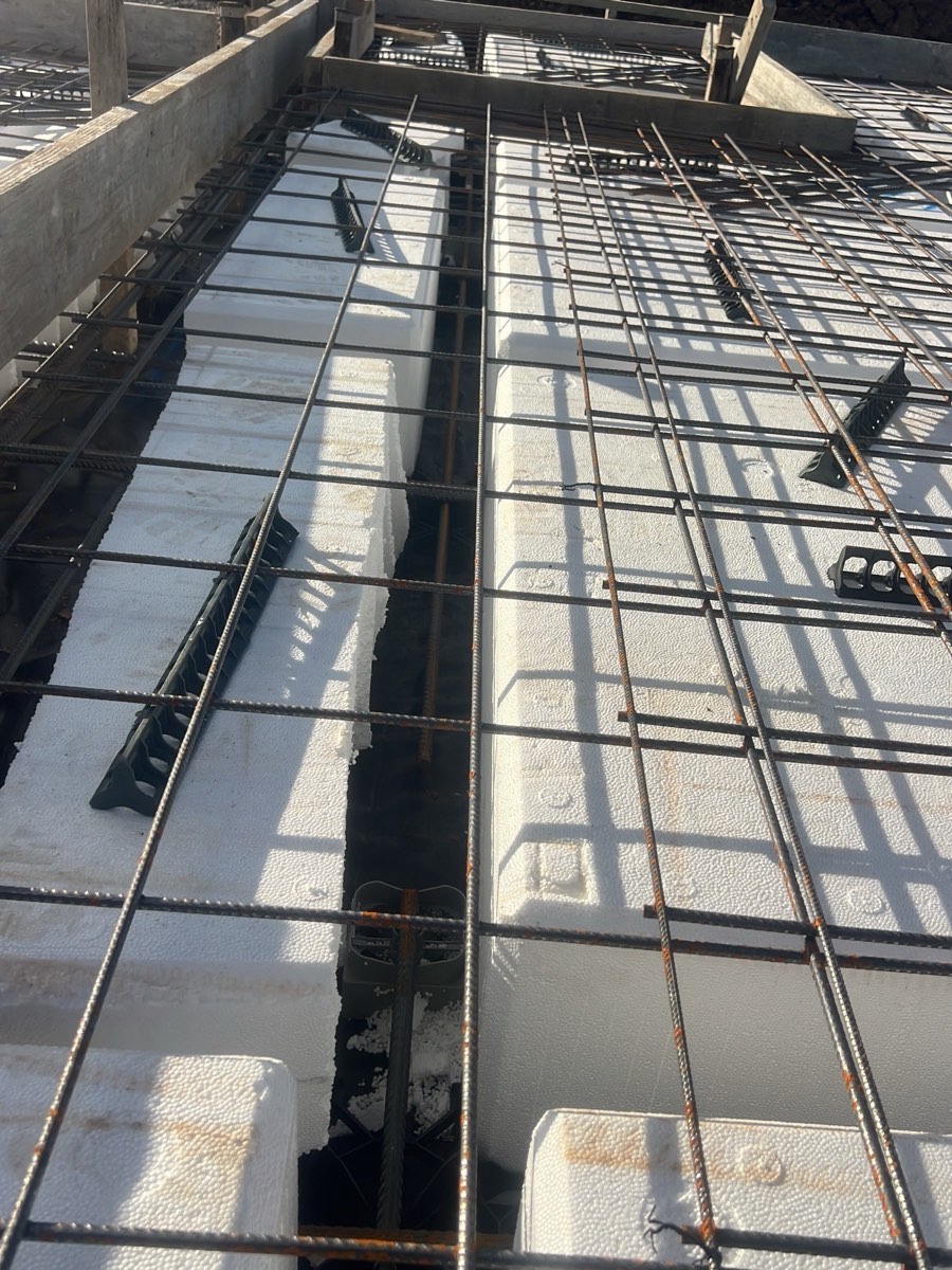 Internal rib, recorded during a slab pre-pour inspection in Marsden Park