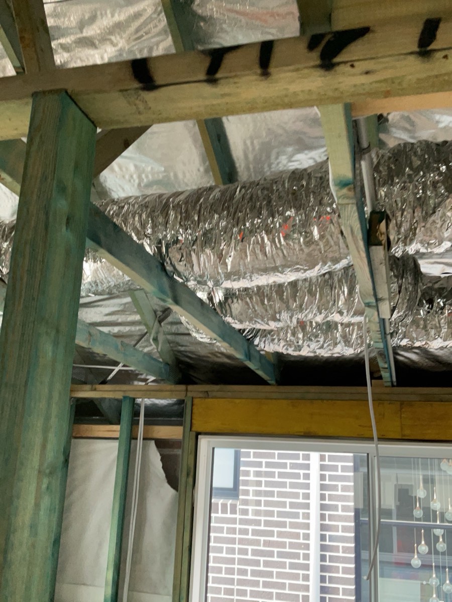 Ducts not suspended, recorded on a lock-up inspection in Marsden Park